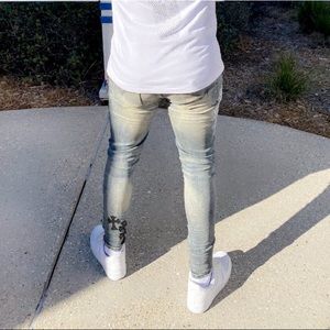 “CHROME HEARTS” cross jeans